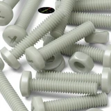 50x viti metriche nylon rinforzato fibra di vetro M4 x 20mm + dadi/rondelle