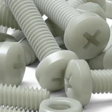50x viti metriche nylon rinforzato fibra di vetro M4 x 20mm + dadi/rondelle