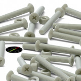 50x viti metriche svasate in nylon vetrorinforzato M5 x 40 mm dadi/rondelle