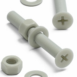 50x viti metriche svasate in nylon vetrorinforzato M5 x 40 mm dadi/rondelle