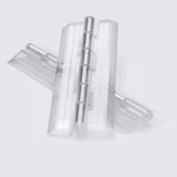 5x cerniere a nastro trasparenti in acrilico 150 mm, continue in plastica