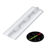 5x cerniere a nastro trasparenti in acrilico 150 mm, continue in plastica