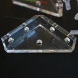 4x V3 5 mm Corner Brackets, Clear Acrylic + 20x M5 Bolts