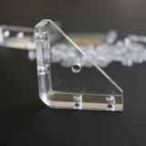4x V3 5 mm Corner Brackets, Clear Acrylic + 20x M5 Bolts