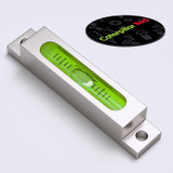 Fiala di precisione in vetro con corpo metallico, 79 mm, verde