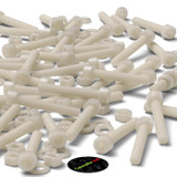 50x Natural Nylon Socket Head Machine Screws M6 x 40 mm, Nuts & Washers