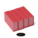 4x Red Magnetic USB Presentation Gift Boxes, Flash Drives, Photography