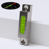 Metal Precision Level Glass Vial, Spirit Bubble Level, 66 mm, MGV-661514-GS