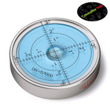 Metal 60 mm Diameter Bullseye Spirit Bubble Level, Degree Marking, Blue