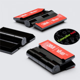10x cerniere a nastro nere in acrilico 32 mm, autoadesive, senza colla