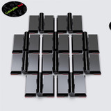 10x cerniere a nastro nere in acrilico 32 mm, autoadesive, senza colla