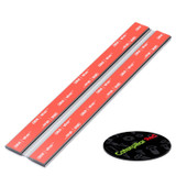4x 200 mm Clear Acrylic Flexible Hinges, Self-Adhesive, No Glue Required
