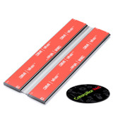 4x 100 mm Clear Acrylic Flexible Hinges, Self-Adhesive, No Glue Required