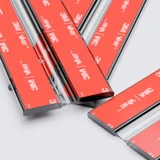 4x 100 mm Clear Acrylic Flexible Hinges, Self-Adhesive, No Glue Required