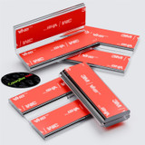 4x 50 mm Clear Acrylic Flexible Hinges, Self-Adhesive, No Glue Required