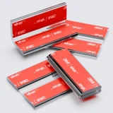 4x 50 mm Clear Acrylic Flexible Hinges, Self-Adhesive, No Glue Required