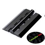 4x Black Acrylic Plastic Piano Hinges 75 mm, Self-Adhesive, No Glue Required