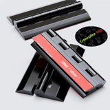 4x cerniere a nastro nere in plastica acrilica 75 mm, autoadesive