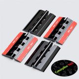 4x Black Acrylic Plastic Piano Hinges 75 mm, Self-Adhesive, No Glue Required