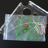 2x staffe per mensola/staffe a L da parete, acrilico trasparente 148 mm