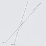 2x Clear 1150 mm Acrylic Low Profile Flexible Living Hinges, Continuous