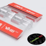 10x cerniere a nastro trasparenti in acrilico 30 mm, autoadesive