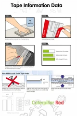 4x 75 mm Clear Acrylic Flexible Hinges, Self-Adhesive, No Glue Required