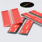 4x 75 mm Clear Acrylic Flexible Hinges, Self-Adhesive, No Glue Required