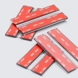 4x 75 mm Clear Acrylic Flexible Hinges, Self-Adhesive, No Glue Required