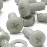 50x viti metriche nylon rinforzato fibra di vetro M8 x 20mm + dadi/rondelle