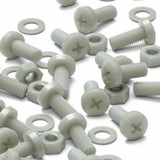 50x viti metriche nylon rinforzato fibra di vetro M8 x 20mm + dadi/rondelle