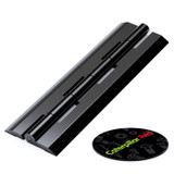 4x cerniere a nastro nere in acrilico 150 mm, autoadesive, senza colla