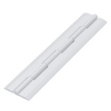 3x White Acrylic Piano Hinges 200 mm, Continuous Plastic Hinges
