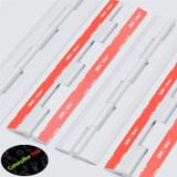 4x White Acrylic Piano Hinges 200 mm, Self-Adhesive, No Glue Required