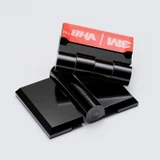 10x Black Acrylic Piano Hinges 24 mm, Self-Adhesive, No Glue Required