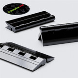 10x Black Acrylic Piano Hinges 75 mm, Continuous Plastic Hinges