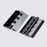 10x Black Acrylic Piano Hinges 75 mm, Continuous Plastic Hinges
