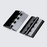 10x cerniere a nastro nere in acrilico 75 mm, continue in plastica
