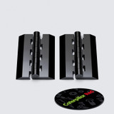 10x Black Acrylic Piano Hinges 75 mm, Continuous Plastic Hinges