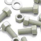 10x bulloni esagonali naturali in PA66 GF M12 x 30 mm, dadi e rondelle