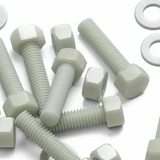 50x bulloni esagonali naturali in PA66 GF M5 x 20 mm, dadi e rondelle