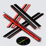 4x 300 mm Black Acrylic Flexible Hinges, Self-Adhesive, No Glue Required