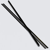 2x Black 1150 mm Acrylic / Polycarbonate Low Profile Flexible Living Hinges