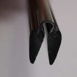 3x 300mm Black low profile flex hinges, flexible living hinges, plexiglass, Continuous Acrylic Piano Hinges