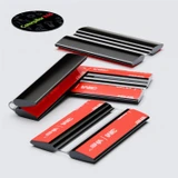 4x 50 mm Black Acrylic Flexible Hinges, Self-Adhesive, No Glue Required