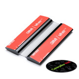 4x 50 mm Black Acrylic Flexible Hinges, Self-Adhesive, No Glue Required