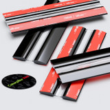 4x 100 mm Black Acrylic Flexible Hinges, Self-Adhesive, No Glue Required