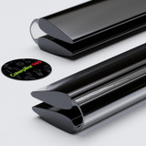 2x Black 950 mm Acrylic / Polycarbonate Low Profile Flexible Living Hinges