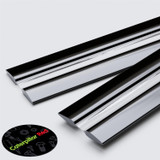 2x Black 950 mm Acrylic / Polycarbonate Low Profile Flexible Living Hinges
