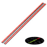 2x 500 mm Black Acrylic Flexible Hinges, Self-Adhesive, No Glue Required